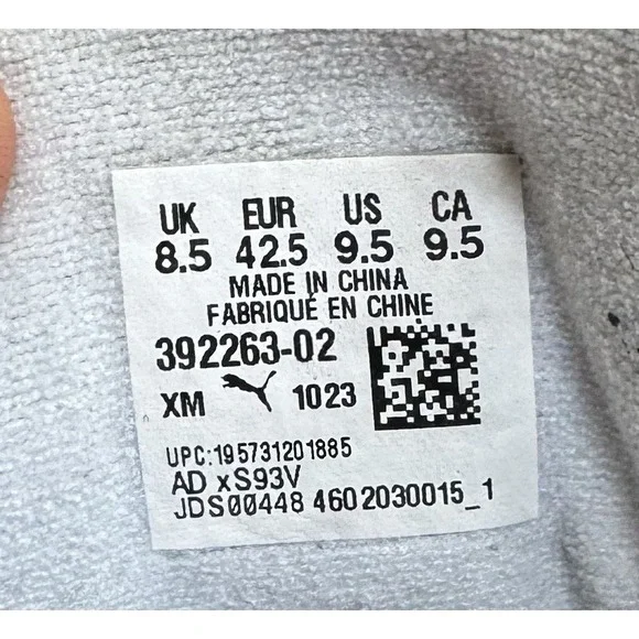 Puma Roma Reversed Classic Black White 392263-02 Men's Size 9.5 Sneakers Shoes - Picture 5 of 8